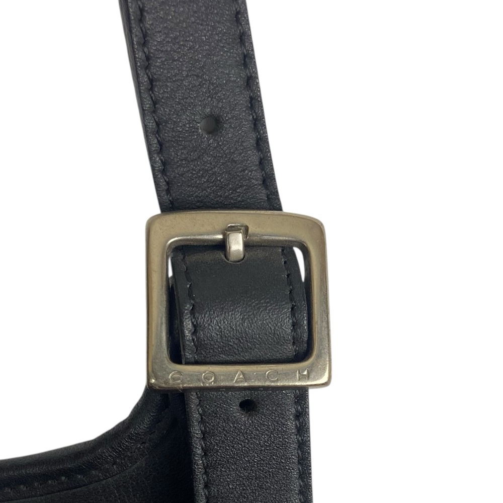Vintage Coach Legacy Saddle Bag Black Slim Flap 9131 - Picture 7 of 15
